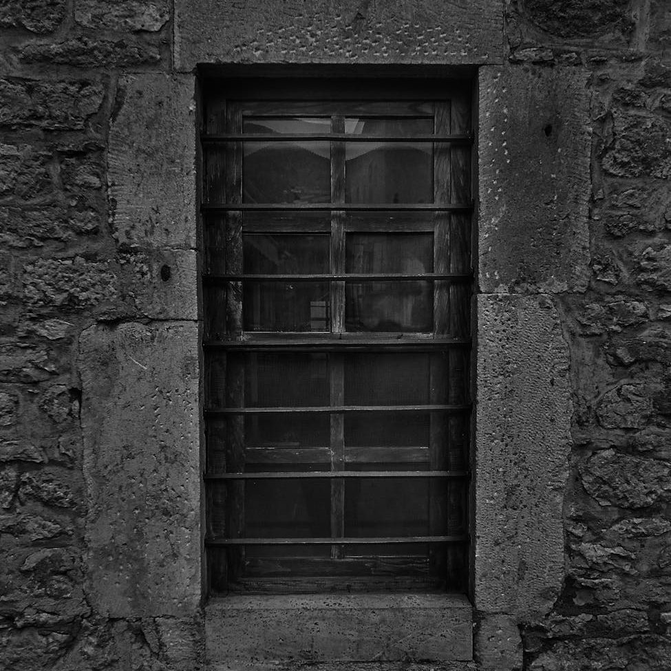 historic stone window in ordu turkiye